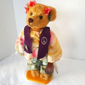 Brass Button Collectible Bear "Ivy" 1960s 11.75 tall *NWT but displayed